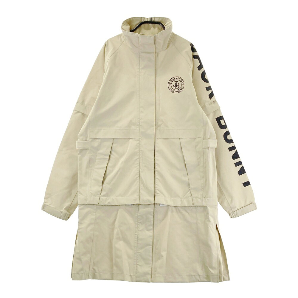 JACK BUNNY ジャックバニー 2024年モデル 多機能 レインワンピース ベージュ系 1 【中古】ゴルフウェア..
