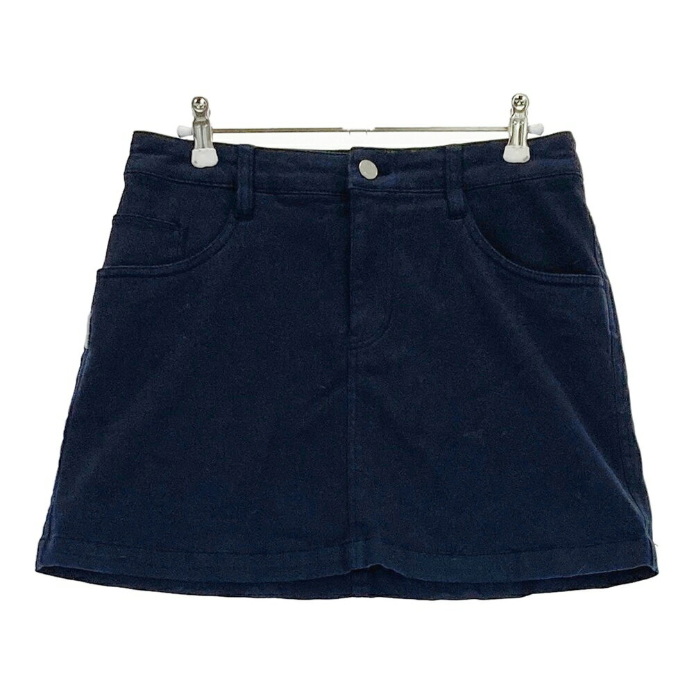 JACK BUNNY ジャックバニー インナー付 ストレッチスカート ネイビー系 1 【中古】ゴルフウェア レディ..