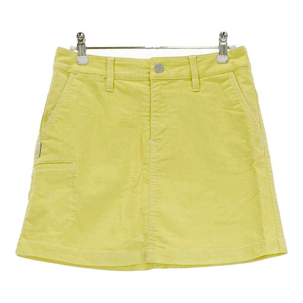 JACK BUNNY ジャックバニー インナー付 スカート イエロー系 1 【中古】ゴルフウェア レディース