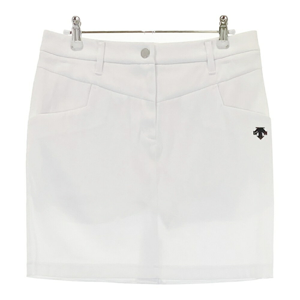 DESCENTE GOLF デサントゴルフ DGWLJE01 インナー付 ストレッチスカート ホワイト系 L 【中古】ゴルフ..