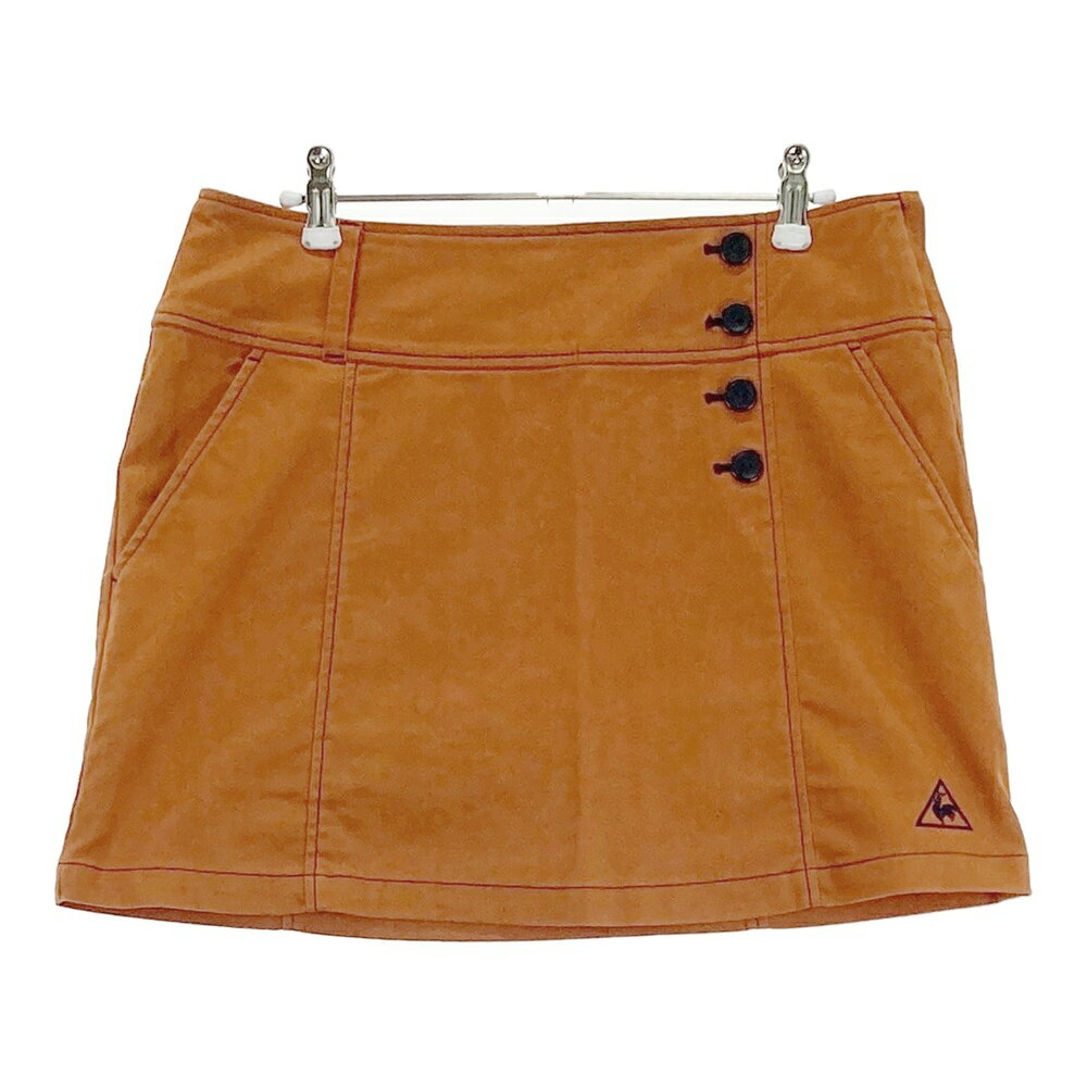 LE COQ GOLF ルコックゴルフ ストレッチスカート ネコ ブラウン系 11 【中古】ゴルフウェア レディース
