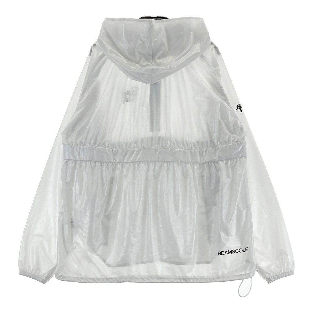 BEAMS GOLF ビームスゴルフ フード付き ハーフジップ 長袖ブルゾン グレー系 M 【中古】ゴルフウェア レディース