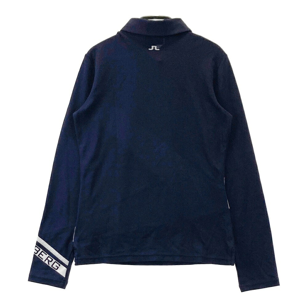 J.LINDEBERG ジェイリンドバーグ 長袖ポロシャツ ネイビー系 XS 【中古】ゴルフウェア レディース