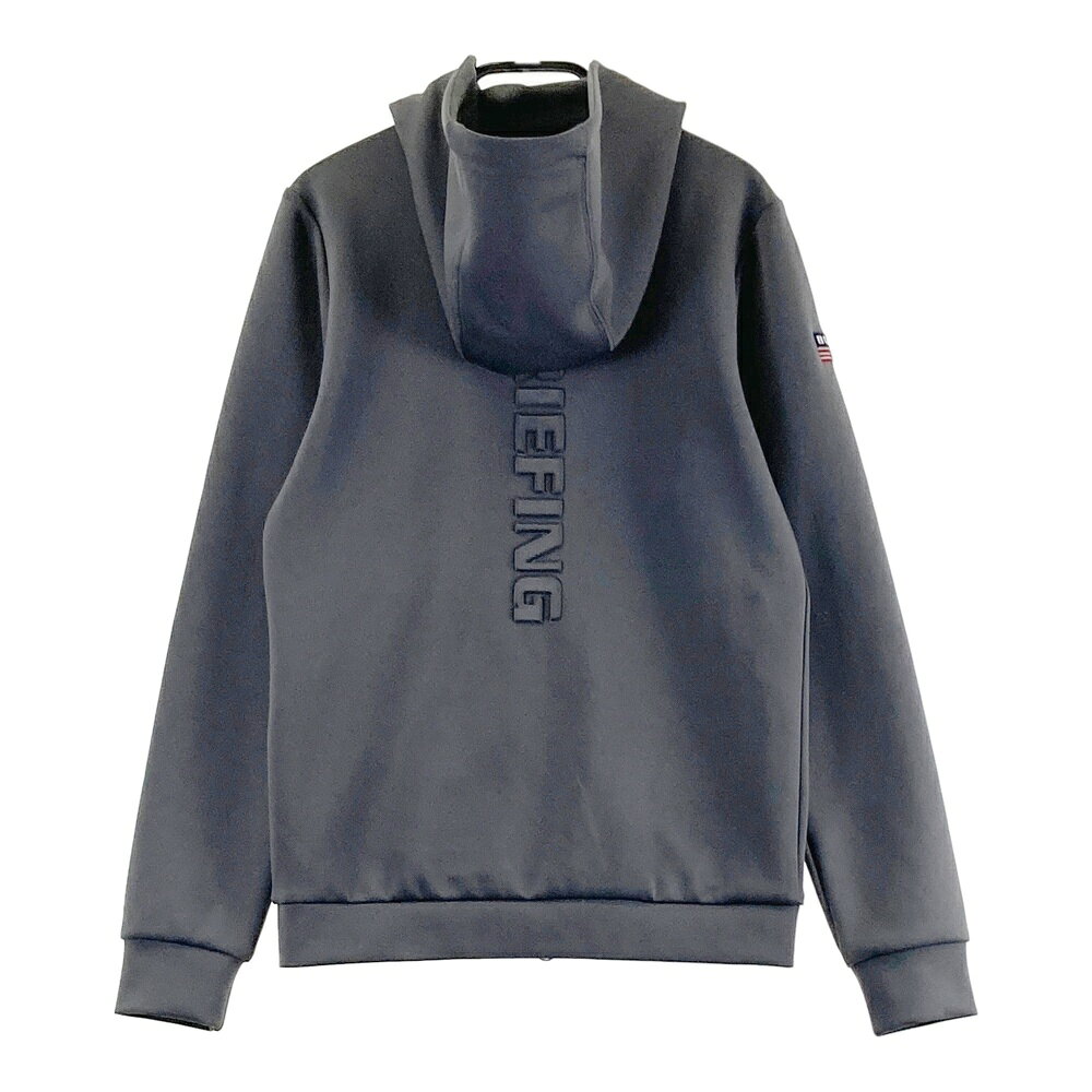 BRIEFING GOLF ブリーフィング 長袖ジップパーカー グレー系 XS 【中古】ゴルフウェア レディース