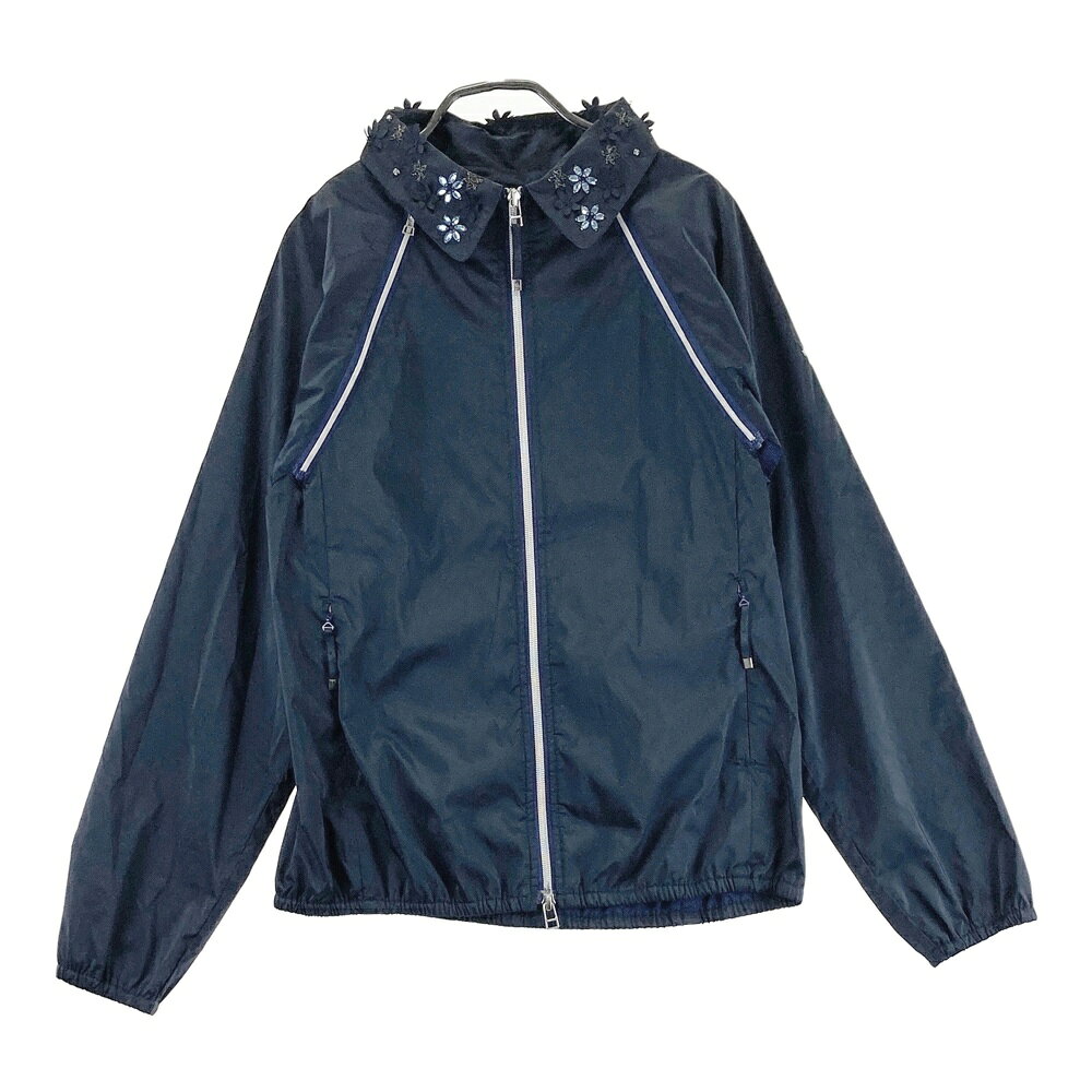 CALLAWAY キャロウェイ 2way 長袖ジャケット ネイビー系 L 【中古】ゴルフウェア レディース