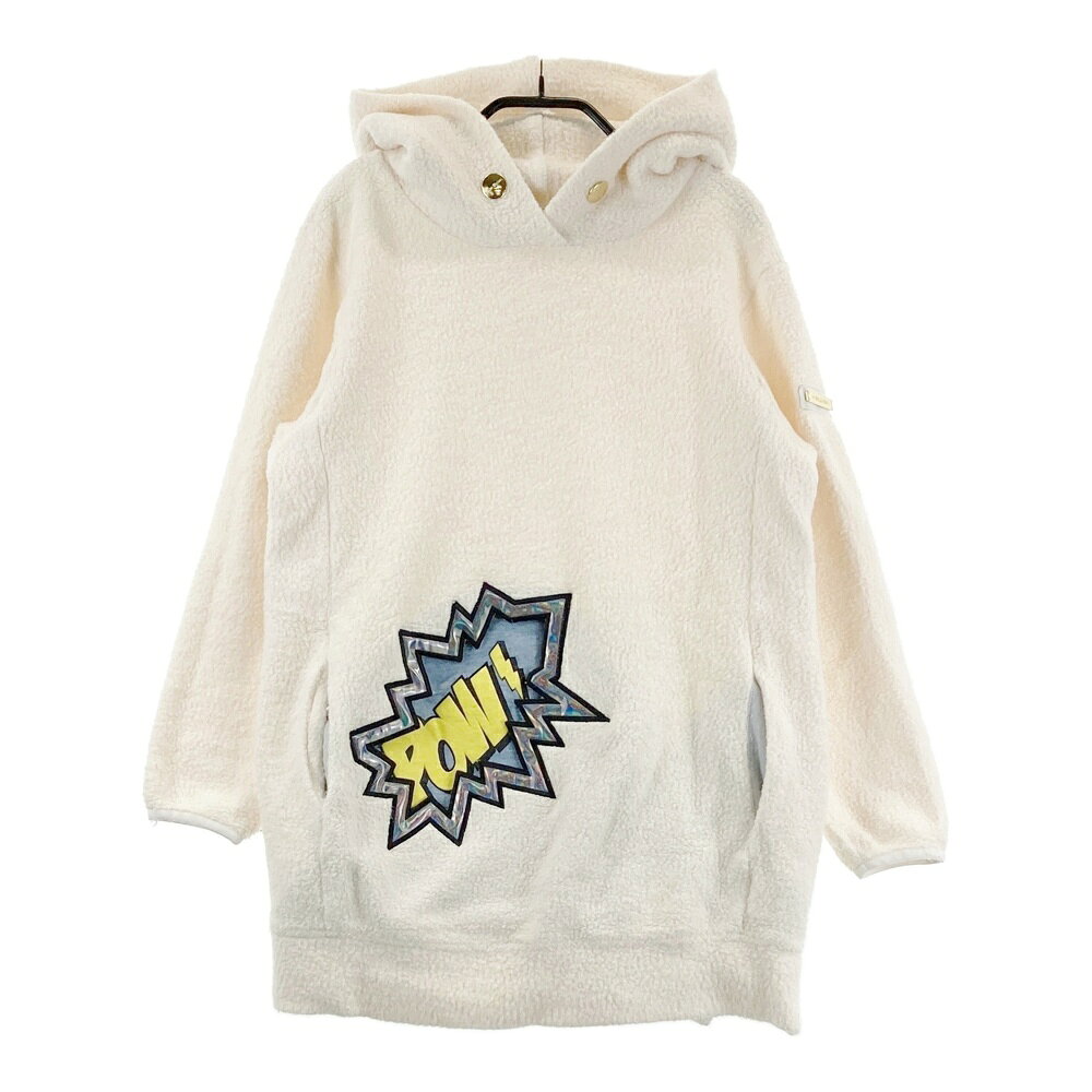 MARK&LONA マークアンドロナ 蓄熱 ニットパーカー ベージュ系 S 【中古】ゴルフウェア レディース