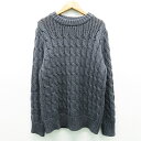 M.MARTIN/エムマーティン ケーブルットセーター グレー系 S 【中古】レディース