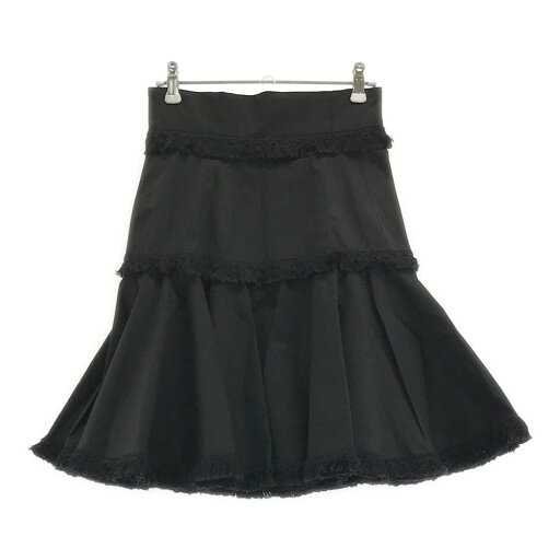 DOLCE & GABBANA ドルチェ アンド ガッバーナ タッセルトリムスカート ブラック系 36 【中古】レディース DOLCE & GABBANA ドルチェ アンド ガッバーナ タッセルトリムスカート ブラック系 36 【中古】レディース