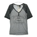 HARLEY DAVIDSON ハーレーダビッドソン 96321-12VW 半袖 Tシャツ 星柄 ブラック系 L 【中古】バイクウェア レディース