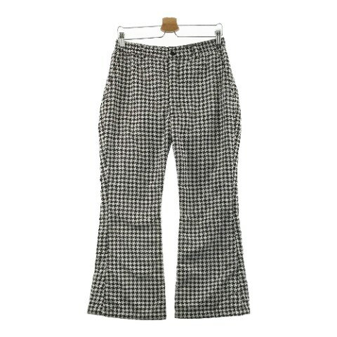 ROCKY HOPPER ロッキーホッパー 中綿ナイロンパンツ 千鳥柄 ホワイト系 M 【中古】ゴルフウェア レディース