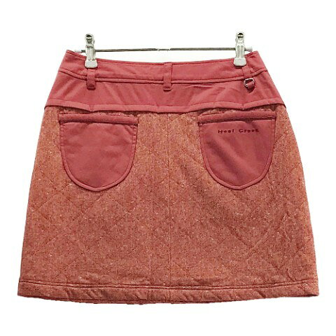 HEAL CREEK ヒールクリーク 中綿 スカート レッド系 38 【中古】ゴルフウェア レディース
