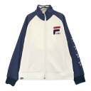 FILA GOLF フィラゴルフ 裏起毛 ジップジャケット ホワイト系 LL 【中古】ゴルフウェア レディース その1