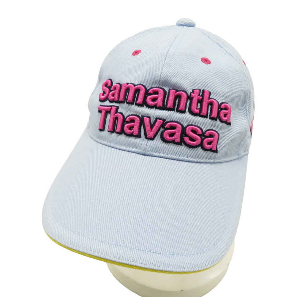 SAMANTHA THAVASA サマンサタバサ キャップ UNDER25 ブルー系 F 【中古】ゴルフウェア