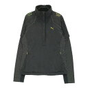 PUMA GOLF プーマゴルフ 2way ハーフジップブルゾン ドット柄 ブラック系 M 【中古】ゴルフウェア レディース その1