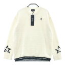 PEARLY GATES パーリーゲイツ 2022年モデル ウール混ニットセーター ホワイト系 1 【中古】ゴルフウェア レディース