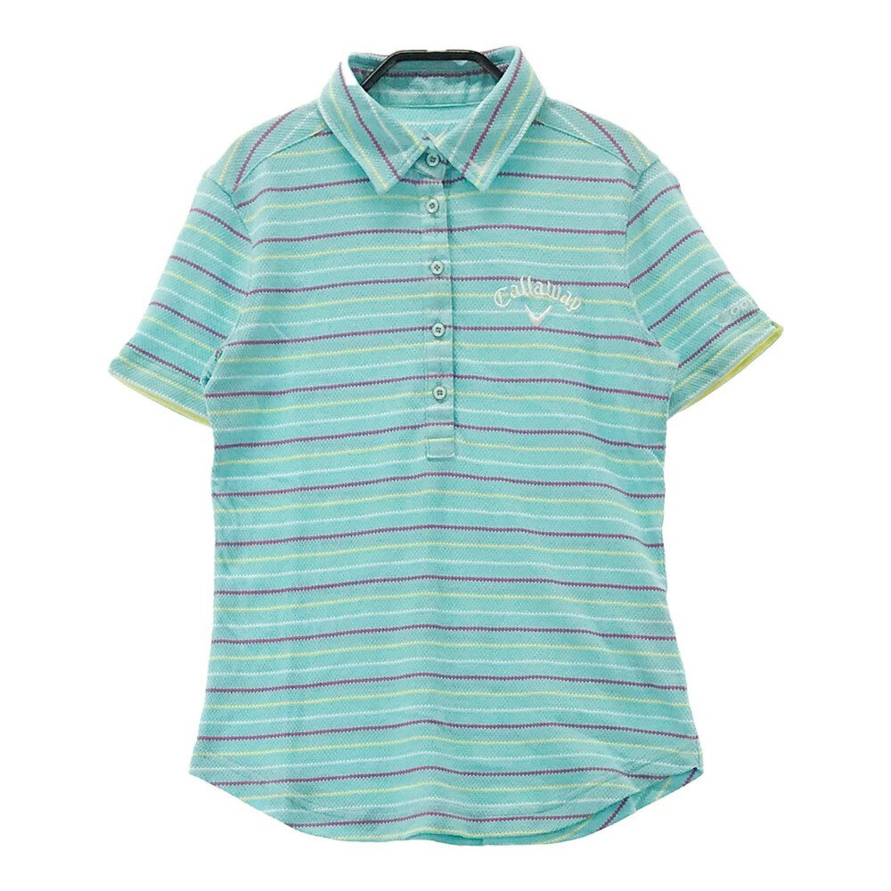 CALLAWAY キャロウェイ 半袖ポロシャツ ブルー系 M 【中古】ゴルフウェア レディース