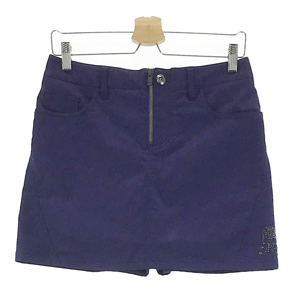 DANCE WITH DRAGON ダンスウィズドラゴン キュロットスカート パープル系 3 【中古】ゴルフウェア レディース