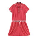 FILA GOLF フィラゴルフ 半袖 ワンピース ピンク系 M 【中古】ゴルフウェア レディース