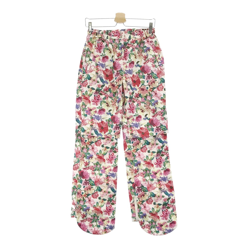 KISS ON THE GREEN キスオンザグリーン レインパンツ 花柄 ピンク系 2 【中古】ゴルフウェア レディース