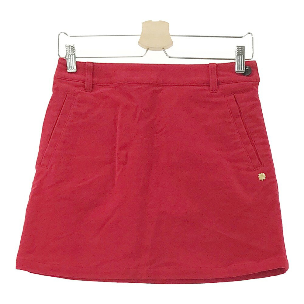 ST ANDREWS セントアンドリュース 2021年モデル ストレッチスカート レッド系 S 【中古】ゴルフウェア レディース