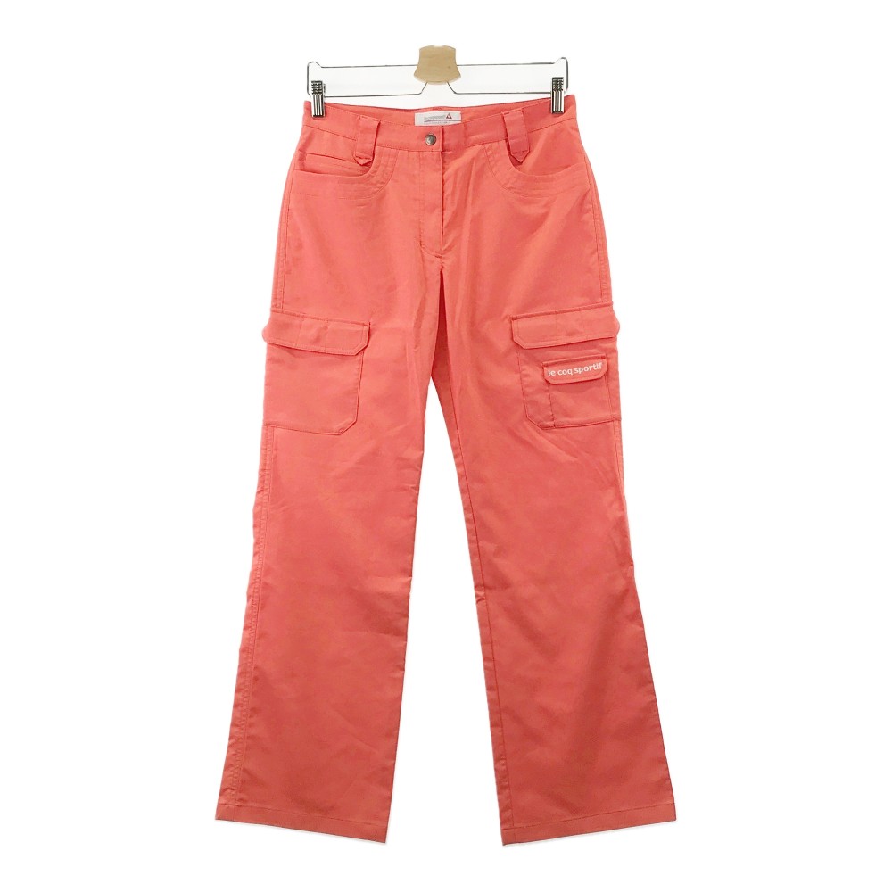 LE COQ GOLF ルコックゴルフ ストレッチパンツ オレンジ系 11 【中古】ゴルフウェア レディース