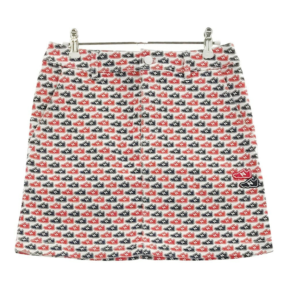 NEW BALANCE GOLF ニューバランスゴルフ スカート スニーカー柄 ホワイト系 0 【中古】ゴルフウェア レ..