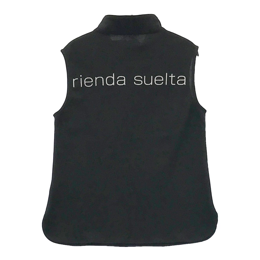 rienda suelta リエンダスエルタ ハーフジップノースリーブTシャツ ブラック系 S 【中古】ゴルフウェア レディース