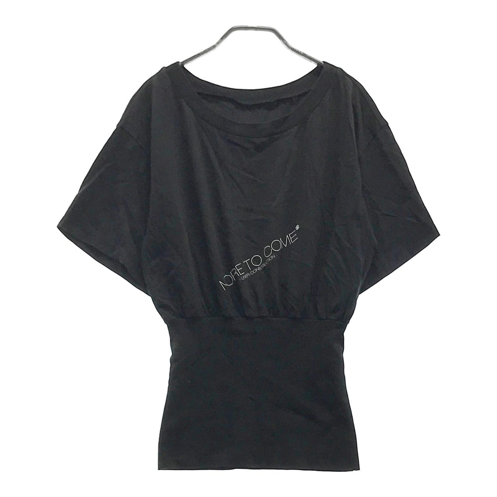 MM6 エムエムシックス 2018 S52NC0128 半袖Tシャツ プルオーバー ブラウジング ブラック系 S 【中古】レディース