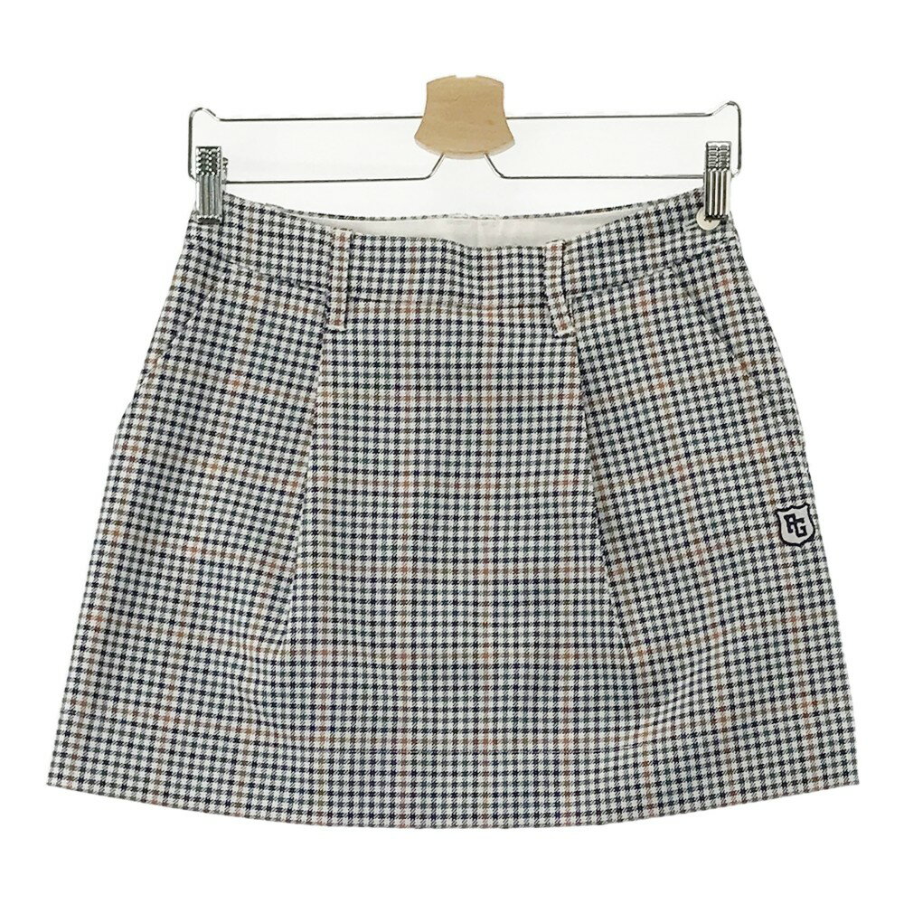 PEARLY GATES パーリーゲイツ スカート チェック柄 グリーン系 0 【中古】ゴルフウェア レディース