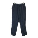 DEUXIEME CLASSE ドゥーズィエム クラス テーパードパンツ シルク混 ネイビー系 36 【中古】レディース