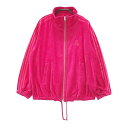 PEARLY GATES パーリーゲイツ 055-6262804 スウェットベロアパーカー ピンク系 0 【中古】ゴルフウェア レディース