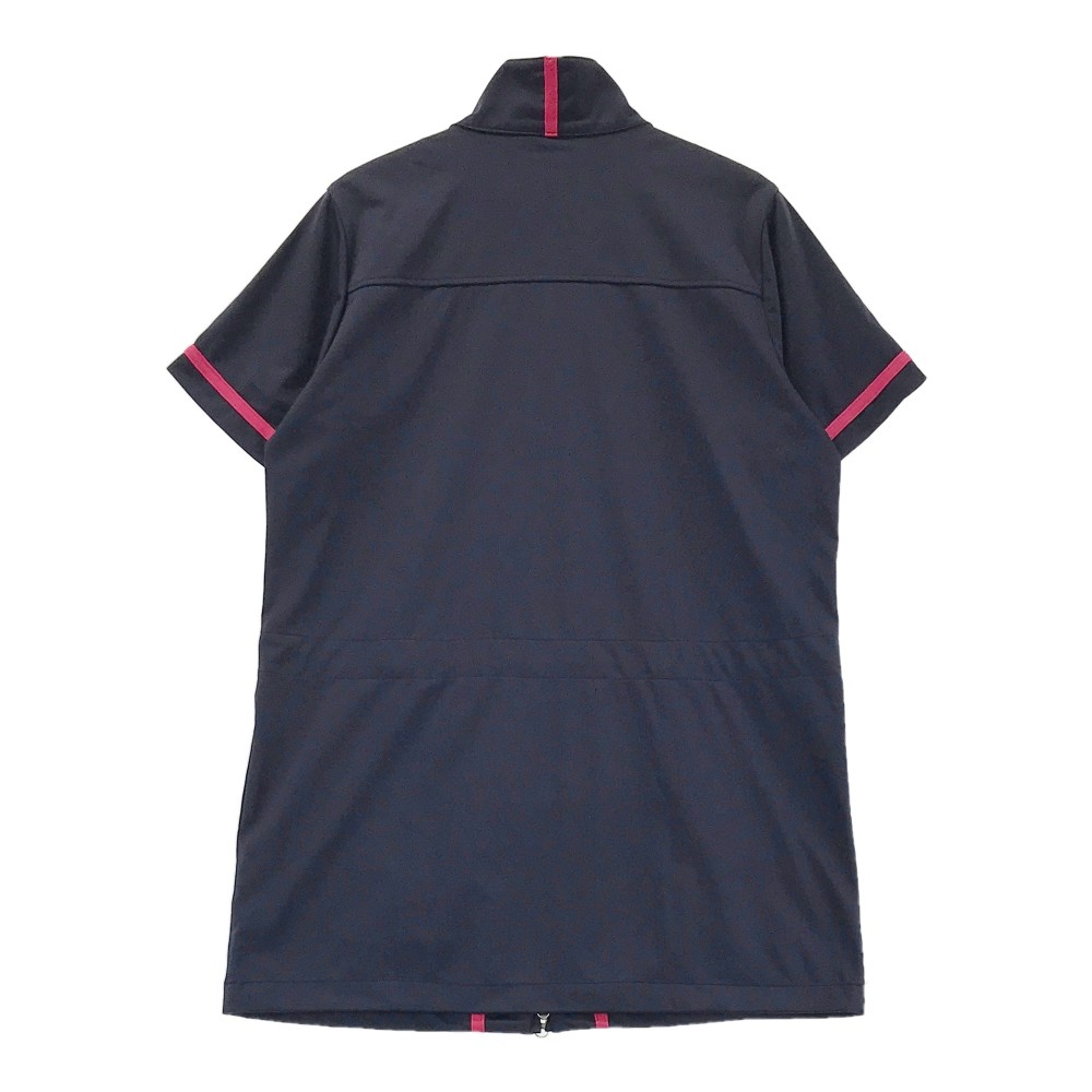 ADIDAS GOLF アディダスゴルフ ハイネック 半袖ワンピース ネイビー系 L/G 【中古】ゴルフウェア レディース