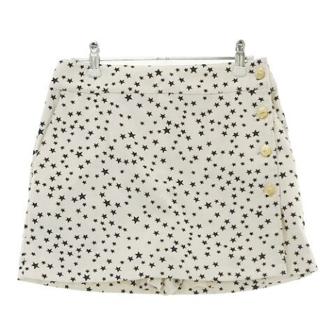 JUN&ROPE ジュン アンド ロペ ERC-3521-B インナー付 スカート 星柄 ホワイト系 M 【中古】ゴルフウェ..