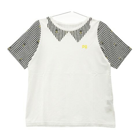 商品管理番号 240001990160 ブランド PEARLY GATES パーリーゲイツ アイテム 半袖Tシャツ モデル・品番 表記サイズ 1 実寸 肩幅：33cm / 身幅：48.5cm / 着丈：57cm / 袖丈：24cm 素材 写真をご参照ください。 状態 A- 付属品 状態評価ランク 説明 N 新品同様の商品 S 未使用 A 未使用に近い A- 目立った傷や汚れなし B やや傷や汚れあり B- 傷や汚れあり C 使用感または目立つ傷や汚れがある商品 D ジャンク品　