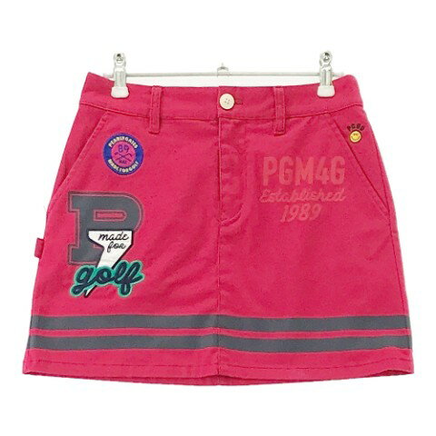 PEARLY GATES パーリーゲイツ 30周年 スカート ニコちゃん ピンク系 00 【中古】ゴルフウェア レディース