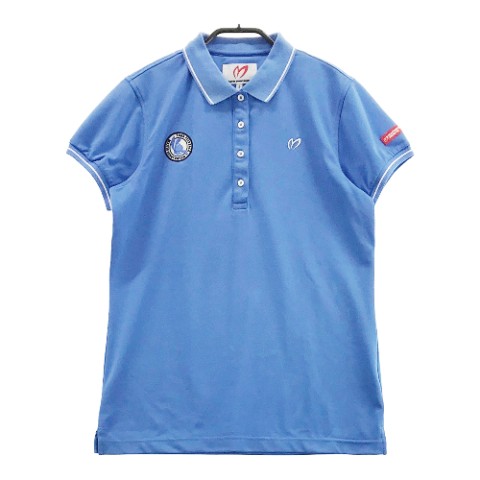 MASTER BUNNY EDITION マスターバニーエディション 半袖ポロシャツ ブルー系 2 【中古】ゴルフウェア レディース