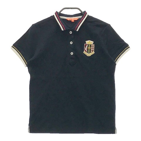 BEAMS GOLF ビームスゴルフ 半袖ポロシャツ ネイビー系 M 【中古】ゴルフウェア レディース