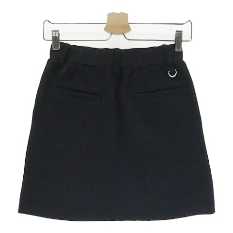 BLACK&WHITE ブラックアンドホワイト 2022年モデル ニット スカート ブラック系 S 【中古】ゴルフウェア レディース