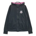 FILA GOLF フィラゴルフ スウェット ジップパーカー ブラック系 L 【中古】ゴルフウェア レディース