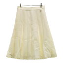 CHANEL シャネル プリーツスカート ホワイト系 38 【中古】レディース