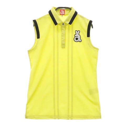 ARCHIVIO アルチビオ ノースリーブポロシャツ イエロー系 36 【中古】ゴルフウェア レディース