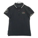 23区GOLF ニジュウサンクゴルフ 半袖ポロシャツ ブラック系 1 【中古】ゴルフウェア レディース