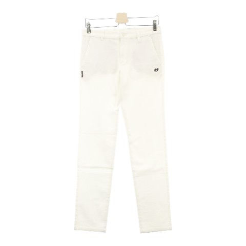 MASTER BUNNY EDITION マスターバニーエディション ストレッチパンツ 総柄 ホワイト系 1 【中古】ゴルフウェア レディース