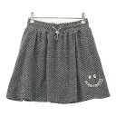 PEARLY GATES パーリーゲイツ 2023年モデル スカート パイル地 PG SMILE 総柄 ネイビー系 0 【中古】ゴルフウェア レディース