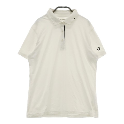 TAYLOR MADE テーラーメイド 半袖ポロシャツ ホワイト系 O 【中古】ゴルフウェア レディース