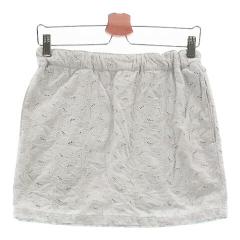 BEAMS GOLF ビームスゴルフ 裏地付き レーススカート 花 フラワー 総柄 ブルー系 M 【中古】ゴルフウェ..