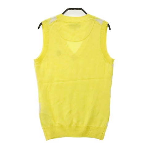 CALLAWAY キャロウェイ ニットベスト イエロー系 S 【中古】ゴルフウェア レディース