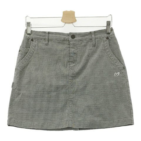 MASTER BUNNY EDITION マスターバニーエディション スカート 総柄 グレー系 2 【中古】ゴルフウェア レディース