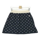 PEARLY GATES パーリーゲイツ ニットスカート 千鳥柄 ネイビー系 0 【中古】ゴルフウェア レディース(4)