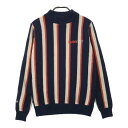BEAMS GOLF ビームスゴルフ ハイネック ニット セーター ネイビー系 M 【中古】ゴルフウェア レディース